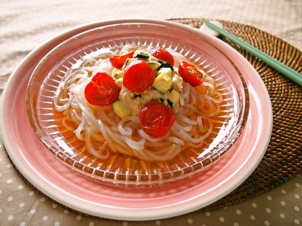 夏野菜のツナマヨマロニーの画像