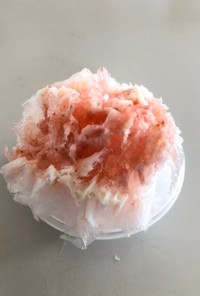 美味しい 自家製 かき氷 苺シロップ
