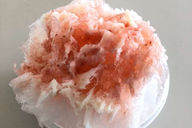 美味しい 自家製 かき氷 苺シロップ レシピ 作り方 By なーすく クックパッド