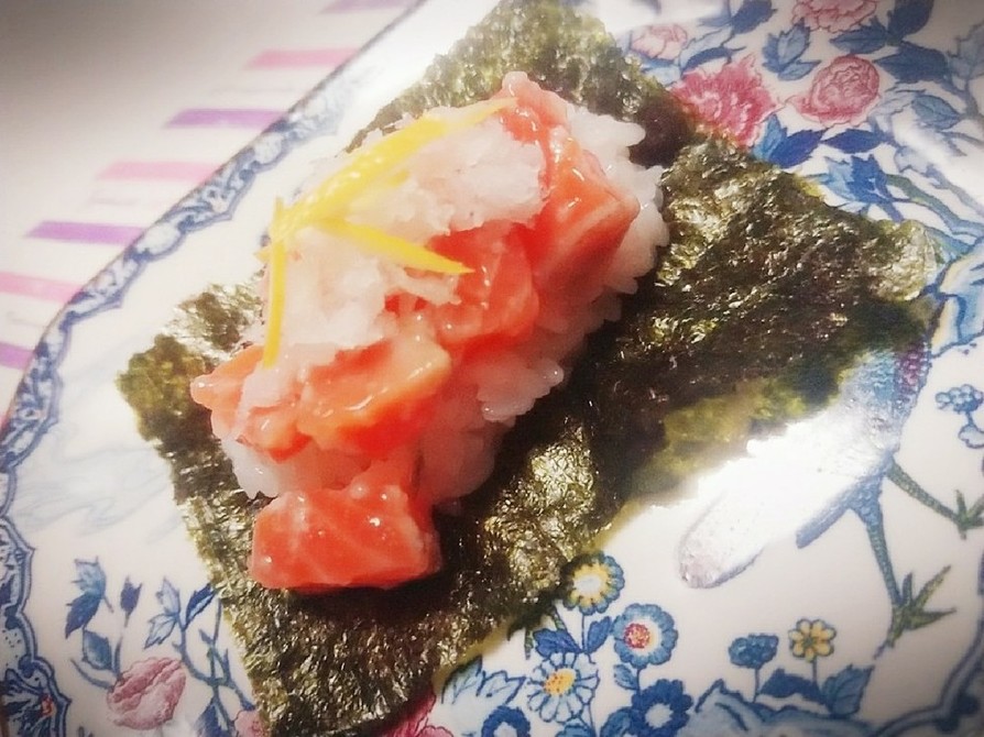 ＊サーモンの塩麹柚子おろし手巻き寿司＊の画像