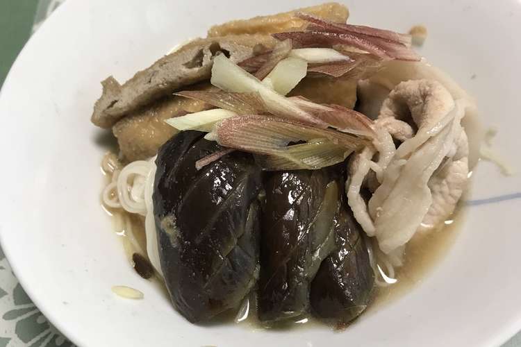 めんつゆで 豚肉とナス 油揚げのそうめん レシピ 作り方 By Aykzz クックパッド 簡単おいしいみんなのレシピが349万品