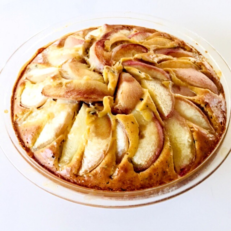 桃と紅茶のパウンドケーキの画像