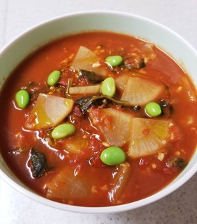麹とトマトのアレンジ色々スープ
