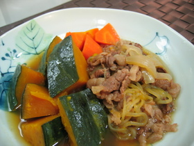 ☆かぼちゃで肉じゃが風☆