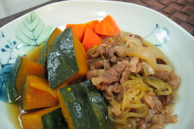 かぼちゃで肉じゃが風 レシピ 作り方 By ゆいたんのまま クックパッド 簡単おいしいみんなのレシピが366万品