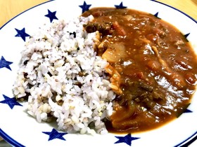 ナスの煮浸し→とろとろハヤシライス