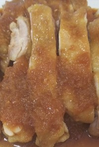 簡単美味･鶏もも肉のシャリアピンステーキ