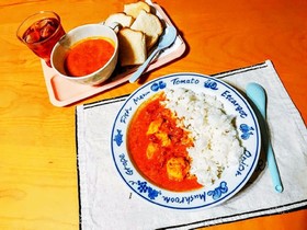 トマトとヨーグルトで作るチキンカレー