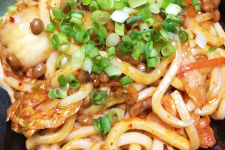 時短 夏麺 キムチと納豆の焼うどん レシピ 作り方 By aap クックパッド 簡単おいしいみんなのレシピが356万品