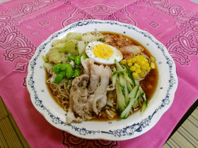 野菜たっぷり冷やしラーメン