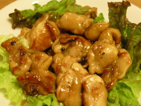 鶏肉のはちみつポン酢ソテー