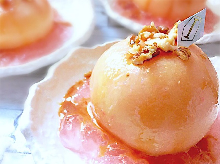 丸ごと桃ゴロゴロレアチーズムースの画像