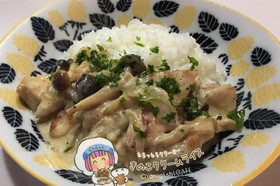 とろっとろクリーミーきのこクリームライス