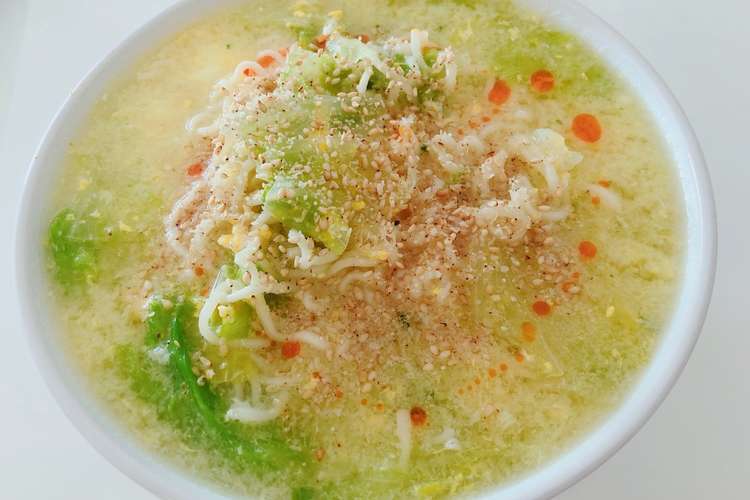 サッポロ一番塩ラーメン さっぱりアレンジ レシピ 作り方 By ちょこみんと クックパッド 簡単おいしいみんなのレシピが367万品