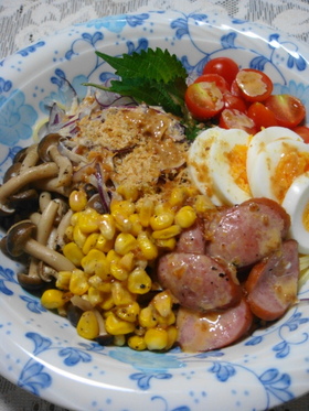 ■サラダパスタ(胡麻風味)■