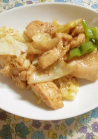 鶏肉と野菜のピリ辛炒め