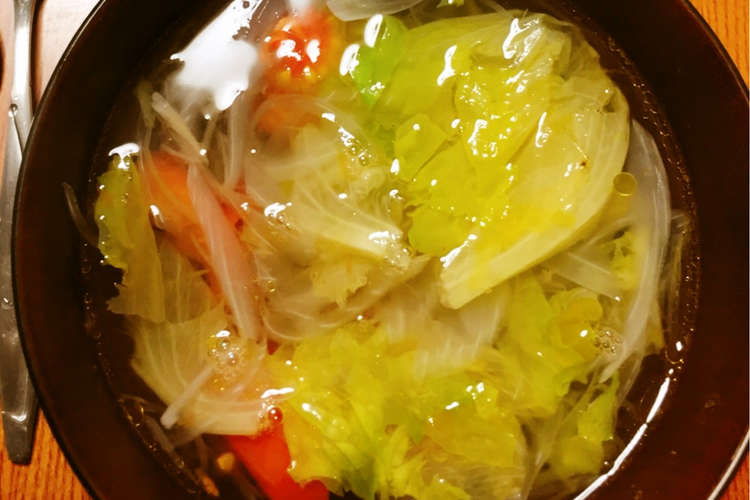 夏野菜のさっぱり塩スープ レシピ 作り方 By だし本舗三州屋 クックパッド
