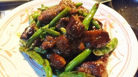 牛肉と野菜の甘辛焼き