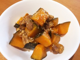 かぼちゃと鶏肉の甘酢煮*