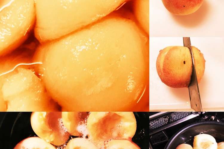 簡単美味しい桃のコンポート ももの缶詰 レシピ 作り方 By あかちん れもん クックパッド
