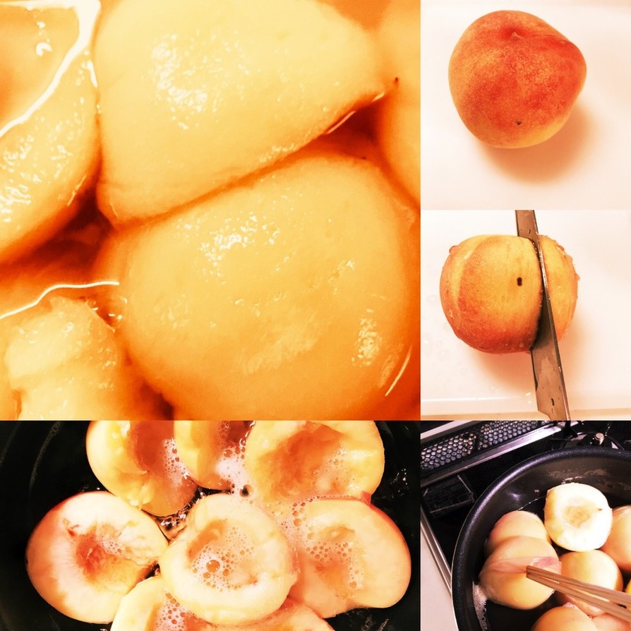 簡単美味しい桃のコンポート〜ももの缶詰〜の画像