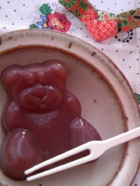 レンジで簡単☆プルプル水羊羹^-^*