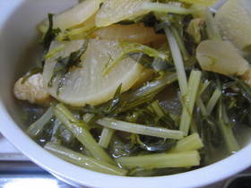 大根と水菜の煮物
