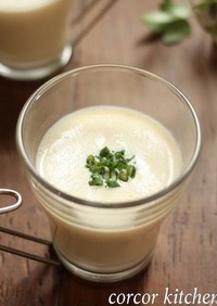 豆腐の冷製スープ・柚子胡椒味