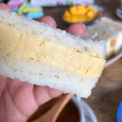 出汁巻玉子with高級食パン/玉子サンドの写真