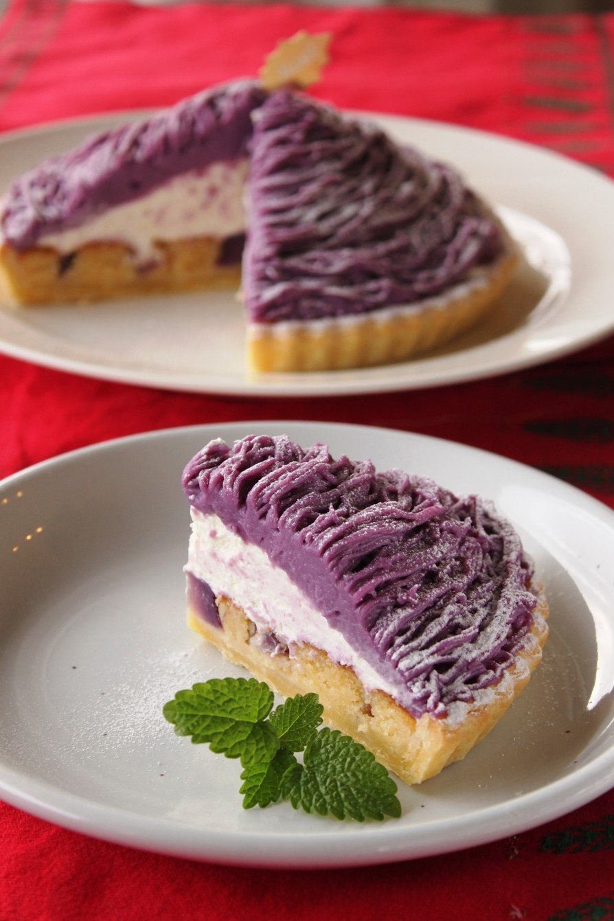 紫芋のモンブランタルトの画像