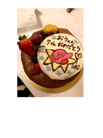 誕生日ケーキ カービィ の写真
