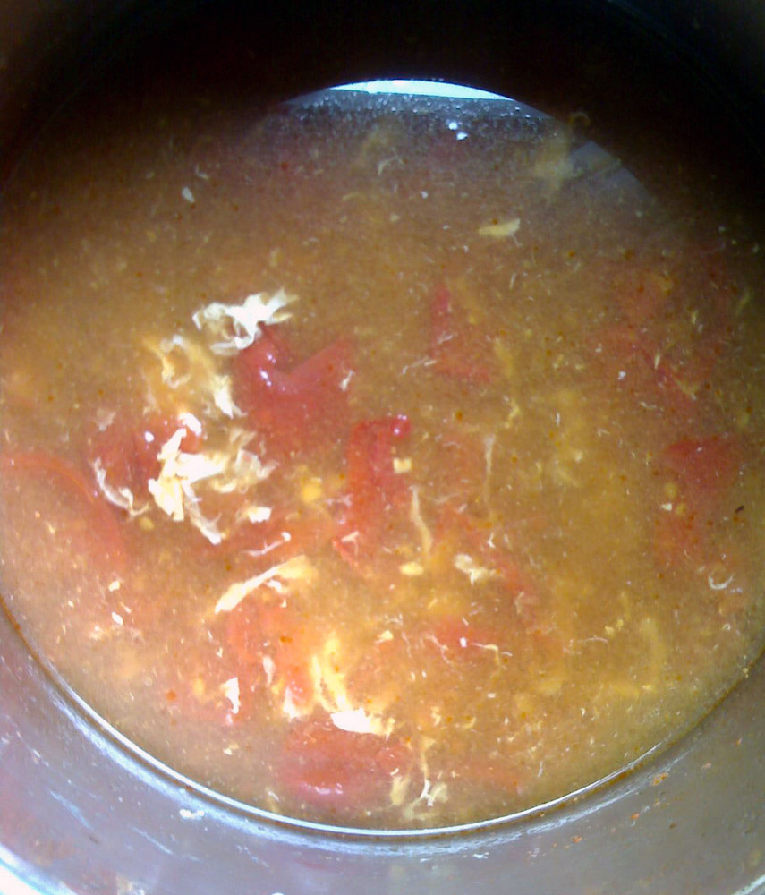 トマト玉子のスープの画像