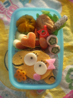 コインちゃん弁当(キャラ弁)
