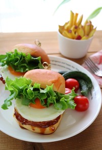 シャキシャキ野菜揚のてりやきバーガー