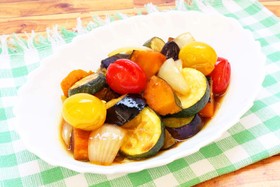 彩り夏野菜の冷やし和風マリネ