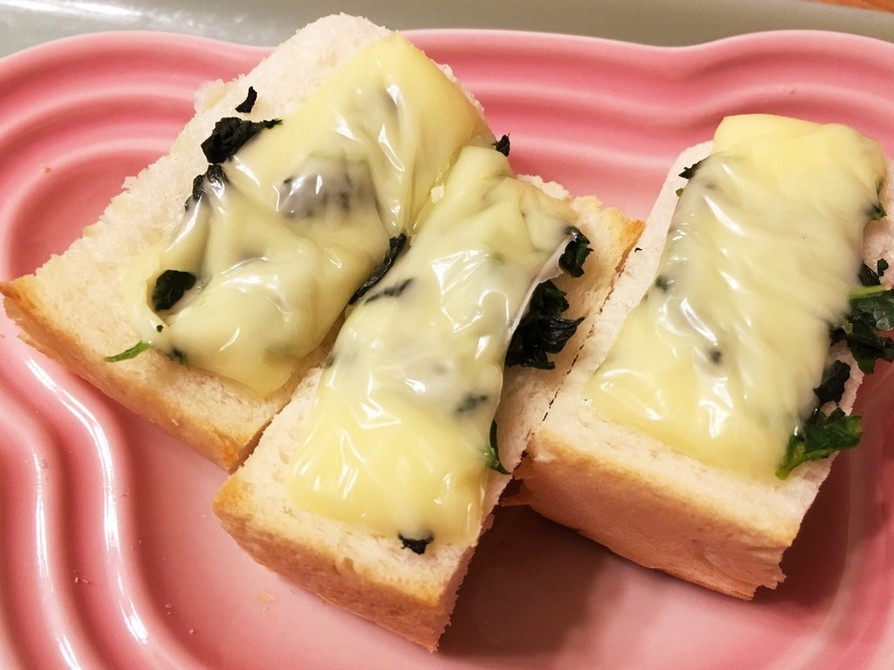 幼児食（1歳〜）ほうれん草チーズトーストの画像