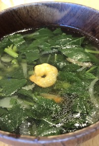 モロヘイヤと海老のベトナム風スープ