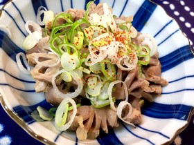 砂肝ポン酢(下処理から)