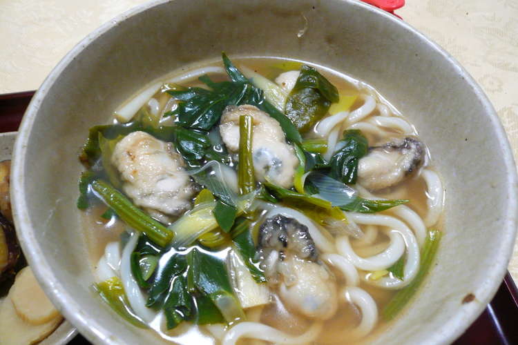 シンプル牡蠣 うどん レシピ 作り方 By あかま クックパッド