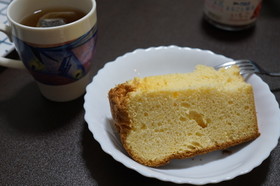 旦那の鉄板シフォンケーキ