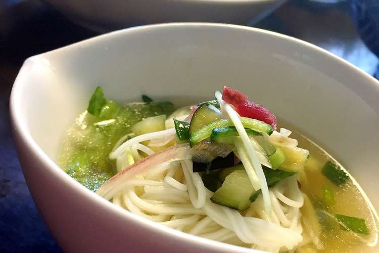 具沢山さっぱり素麺つゆ 冷汁にも レシピ 作り方 By もこもこ クックパッド