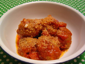 ケチャップ味の☺ミートボール☻