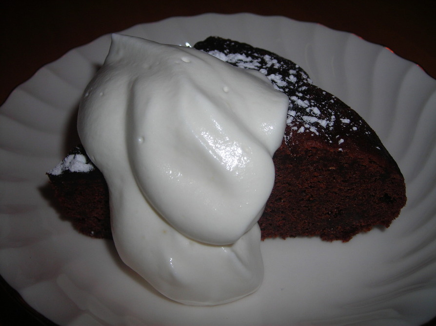 レンジ使用☆簡単！濃厚チョコレートケーキの画像