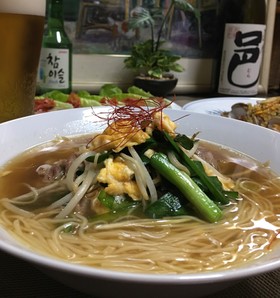 ・*:.糖質0麺のニラ卵ラーメン。.:*
