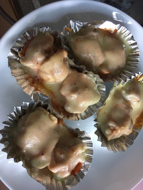 チキンのオーロラソースと粒マスタード
