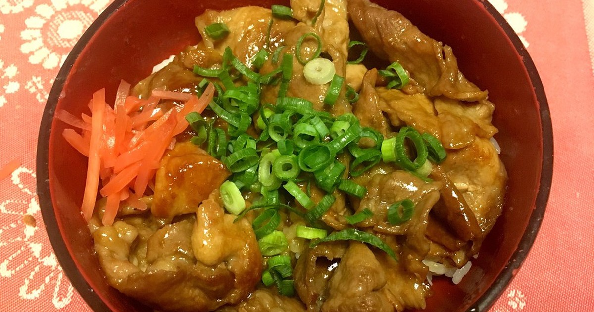 市販の焼肉のタレで簡単豚肉スタミナ丼 by Sashii 【クックパッド】 簡単おいしいみんなのレシピが355万品