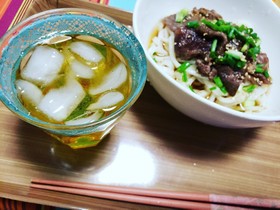 夏バテ回復スタミナ冷やし肉うどん