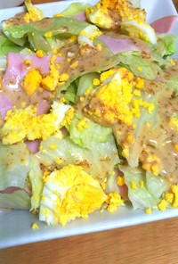 レタスと茹で卵のサラダ