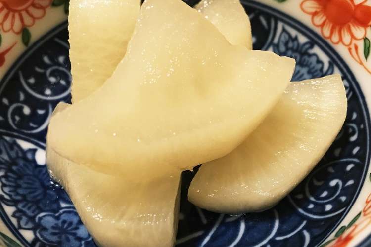 ぬか漬け大根で甘いたくあん(白)