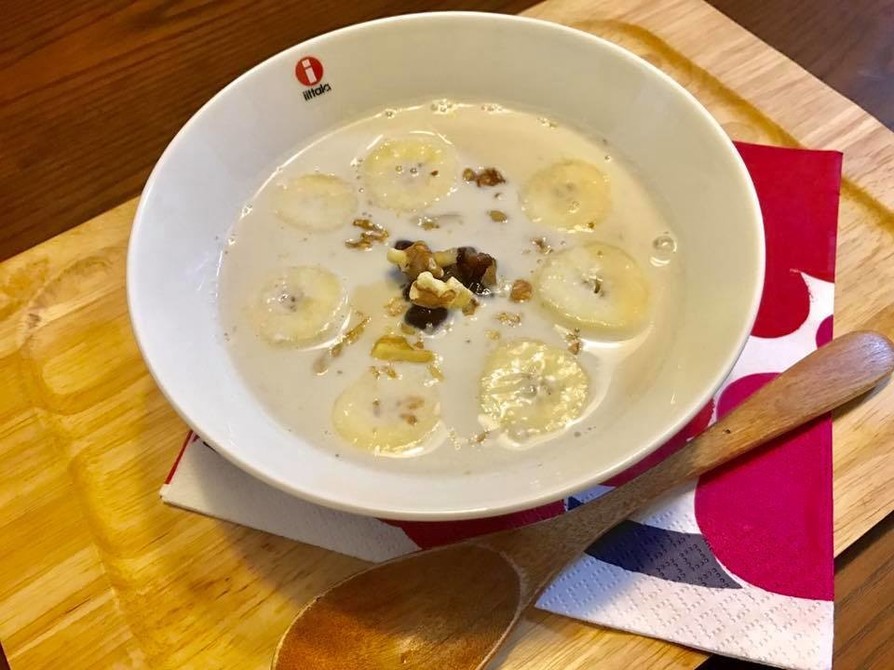 【簡単レシピ】冷製ココナッツバナナスープの画像